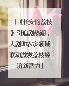 《长安的荔枝》引追剧热潮，大剧助农多领域联动激发荔枝经济新活力