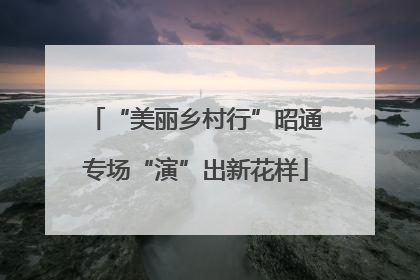 “美丽乡村行”昭通专场“演”出新花样