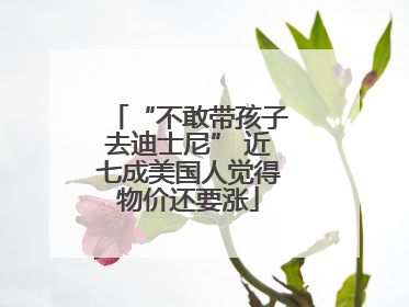 “不敢带孩子去迪士尼” 近七成美国人觉得物价还要涨