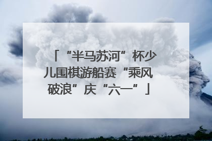 “半马苏河”杯少儿围棋游船赛“乘风破浪”庆“六一”