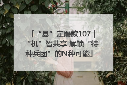 “县”定爆款107｜“机”智共享 解锁“特种兵团”的N种可能