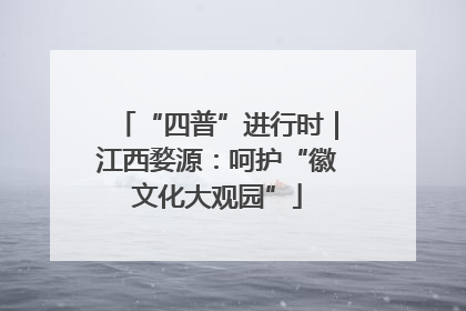“四普”进行时｜江西婺源：呵护“徽文化大观园”