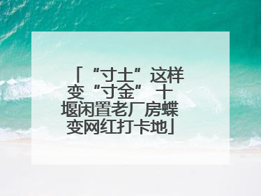 “寸土”这样变“寸金” 十堰闲置老厂房蝶变网红打卡地
