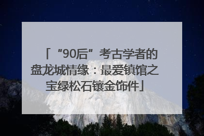 “90后”考古学者的盘龙城情缘：最爱镇馆之宝绿松石镶金饰件