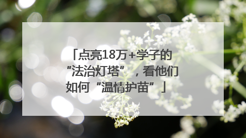 点亮18万+学子的“法治灯塔”，看他们如何“温情护苗”