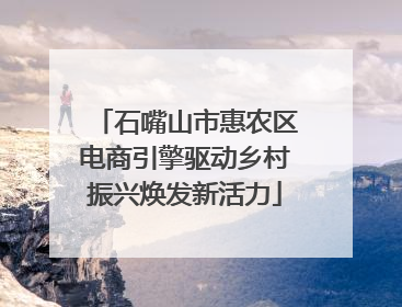 石嘴山市惠农区电商引擎驱动乡村振兴焕发新活力