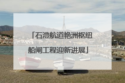 石澧航道艳洲枢纽船闸工程迎新进展