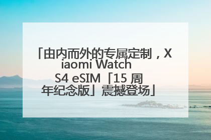 由内而外的专属定制，Xiaomi Watch S4 eSIM「15 周年纪念版」震撼登场