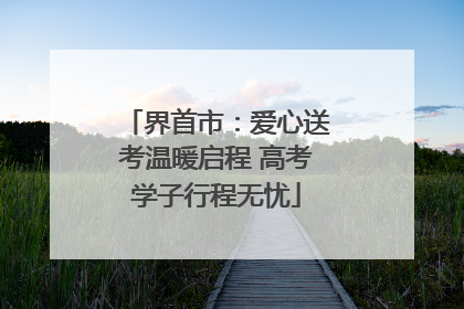 界首市：爱心送考温暖启程 高考学子行程无忧