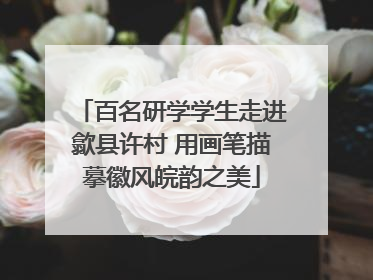 百名研学学生走进歙县许村 用画笔描摹徽风皖韵之美