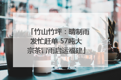 竹山竹坪：晴制雨发忙赶单 57吨大宗茶冒雨启运福建