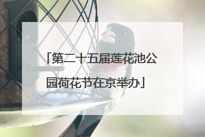 第二十五届莲花池公园荷花节在京举办