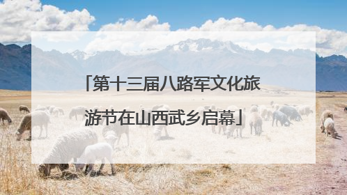 第十三届八路军文化旅游节在山西武乡启幕