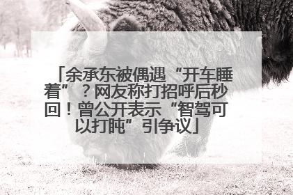 余承东被偶遇“开车睡着”？网友称打招呼后秒回！曾公开表示“智驾可以打盹”引争议