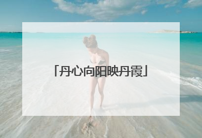 丹心向阳映丹霞