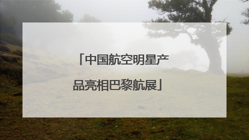 中国航空明星产品亮相巴黎航展