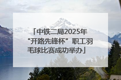 中铁二局2025年“开路先锋杯”职工羽毛球比赛成功举办