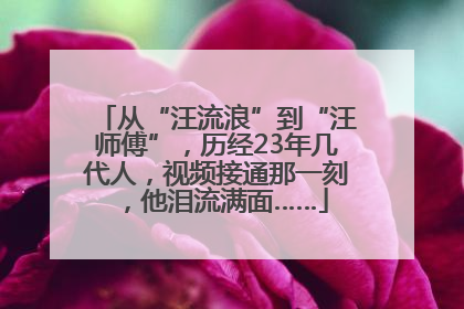 从“汪流浪”到“汪师傅”，历经23年几代人，视频接通那一刻，他泪流满面……