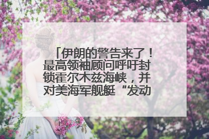 伊朗的警告来了！最高领袖顾问呼吁封锁霍尔木兹海峡，并对美海军舰艇“发动导弹袭击”
