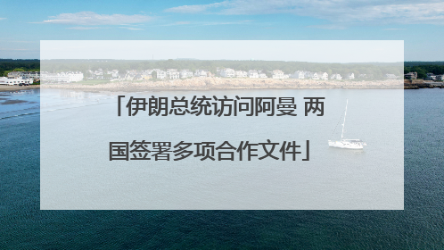 伊朗总统访问阿曼 两国签署多项合作文件