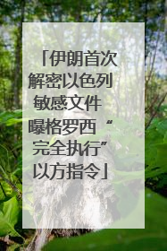 伊朗首次解密以色列敏感文件 曝格罗西“完全执行”以方指令