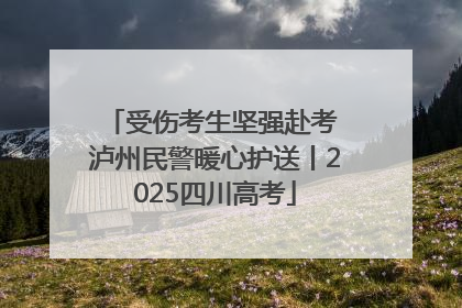 受伤考生坚强赴考 泸州民警暖心护送丨2025四川高考