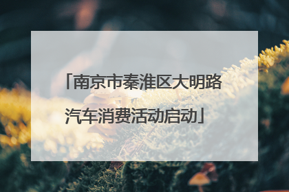 南京市秦淮区大明路汽车消费活动启动