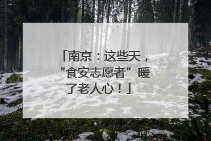 南京：这些天，“食安志愿者”暖了老人心！