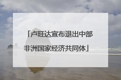 卢旺达宣布退出中部非洲国家经济共同体