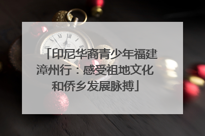 印尼华裔青少年福建漳州行：感受祖地文化和侨乡发展脉搏