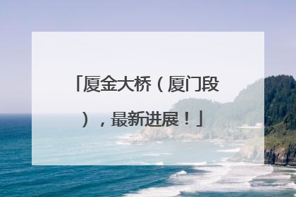 厦金大桥（厦门段），最新进展！