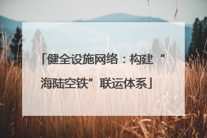 健全设施网络：构建“海陆空铁”联运体系
