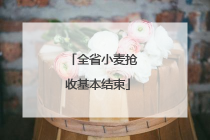 全省小麦抢收基本结束