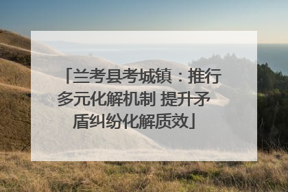 兰考县考城镇：推行多元化解机制 提升矛盾纠纷化解质效