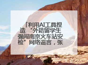 利用AI工具捏造 “外籍留学生强闯南京火车站安检”网络谣言，张某燕被行政拘留