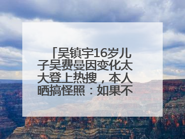 吴镇宇16岁儿子吴费曼因变化太大登上热搜，本人晒搞怪照：如果不喜欢现在的我可以离开
