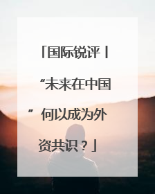 国际锐评丨“未来在中国”何以成为外资共识？