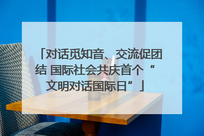 对话觅知音、交流促团结 国际社会共庆首个“文明对话国际日”
