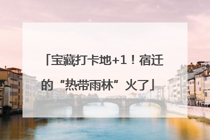 宝藏打卡地+1！宿迁的“热带雨林”火了