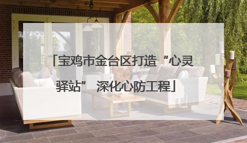 宝鸡市金台区打造“心灵驿站” 深化心防工程