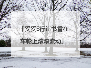 妥妥E行让书香在车轮上滚滚流动