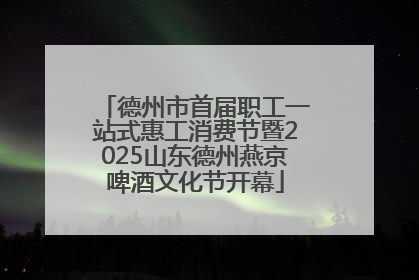 德州市首届职工一站式惠工消费节暨2025山东德州燕京啤酒文化节开幕
