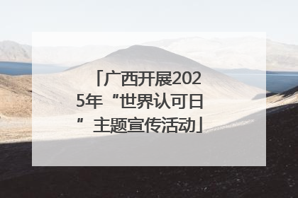 广西开展2025年“世界认可日”主题宣传活动