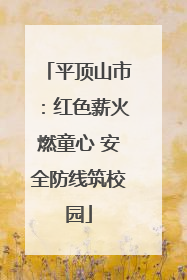 平顶山市：红色薪火燃童心 安全防线筑校园