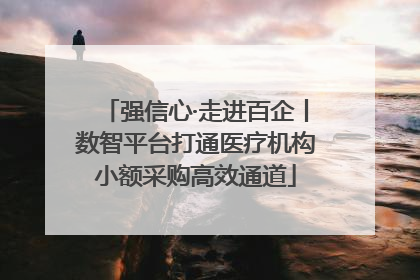 强信心·走进百企丨数智平台打通医疗机构小额采购高效通道