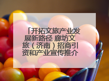 开拓文旅产业发展新路径 廊坊文旅（济南）招商引资和产业宣传推介活动举行