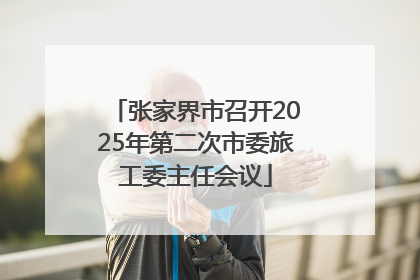 张家界市召开2025年第二次市委旅工委主任会议