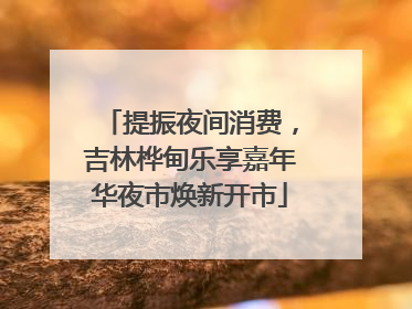 提振夜间消费，吉林桦甸乐享嘉年华夜市焕新开市