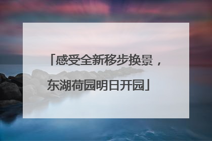感受全新移步换景，东湖荷园明日开园