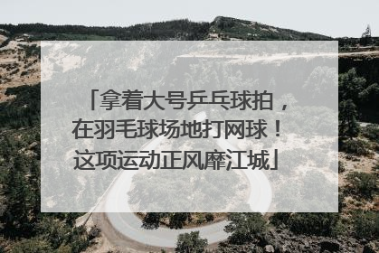 拿着大号乒乓球拍，在羽毛球场地打网球！这项运动正风靡江城